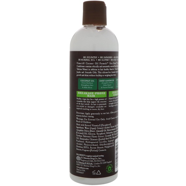 Palmer'S Coconut Oil Formula Zero Break Strengthening Oil Conditioner