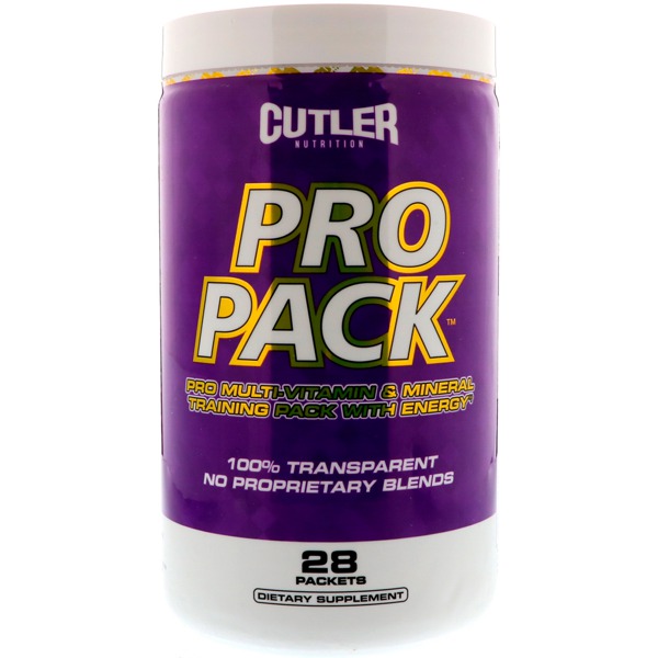 Cutler Nutrition Pro Pack Multivitamin & Mineral Training Pack 1Source