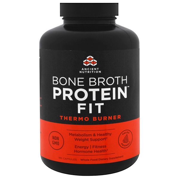 Dr. Axe / Ancient Nutrition Bone Broth Protein Fit Thermo Burner 1Source