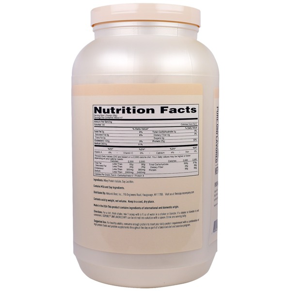 Nature'S Best Isopure Whey Protein Isolate Unflavored 1Source