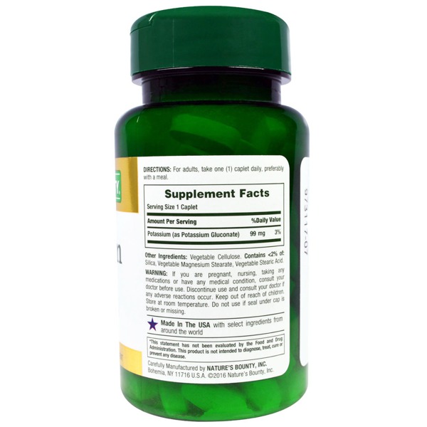 Nature'S Bounty Potassium 99 Mg 1Source