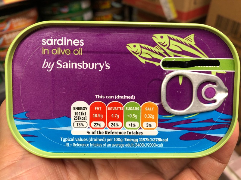 Sainsbury'S Sardines In Olive Oil 1Source