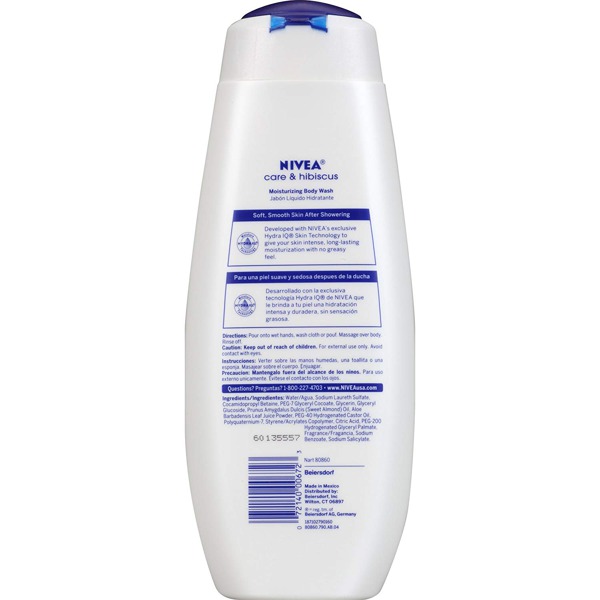 NIVEA Care & Hibiscus Moisturizing Body Wash 1Source