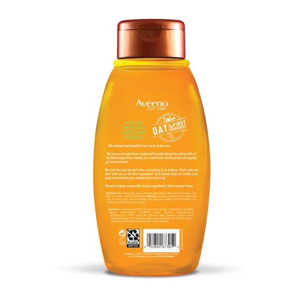 AVEENO® APPLE CIDER VINEGAR BLEND CONDITIONER 1Source