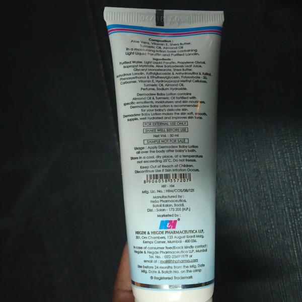 Dermadew Baby Lotion 1Source