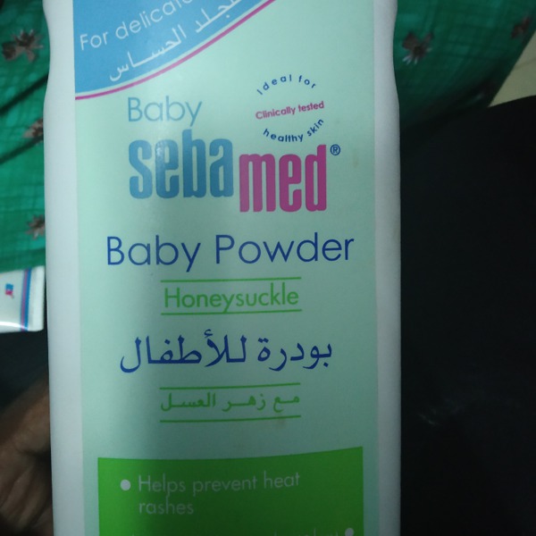 sebamed baby powder honeysuckle