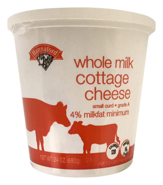 Hannaford Whole Milk Cottage Cheese 1Source