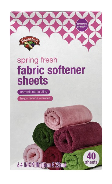 Hannaford Spring Fresh Fabric Softener Sheets - 1Source