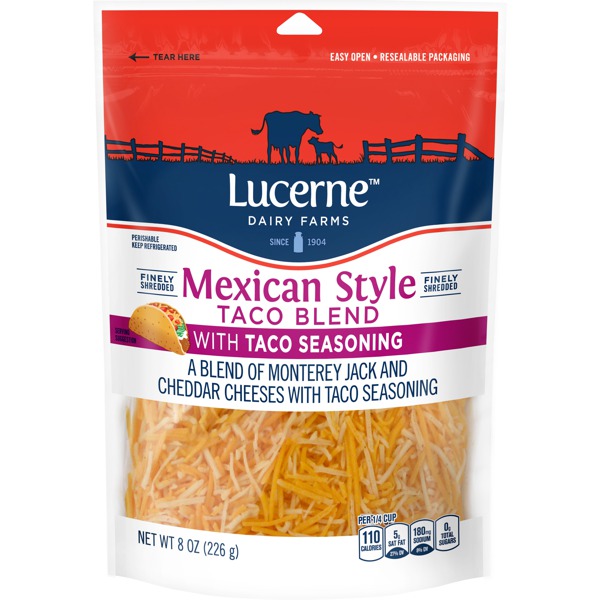 Lucerne Dairy Farms MEXICAN STYLE TACO BLEND WITH TACO SEASONING 1Source