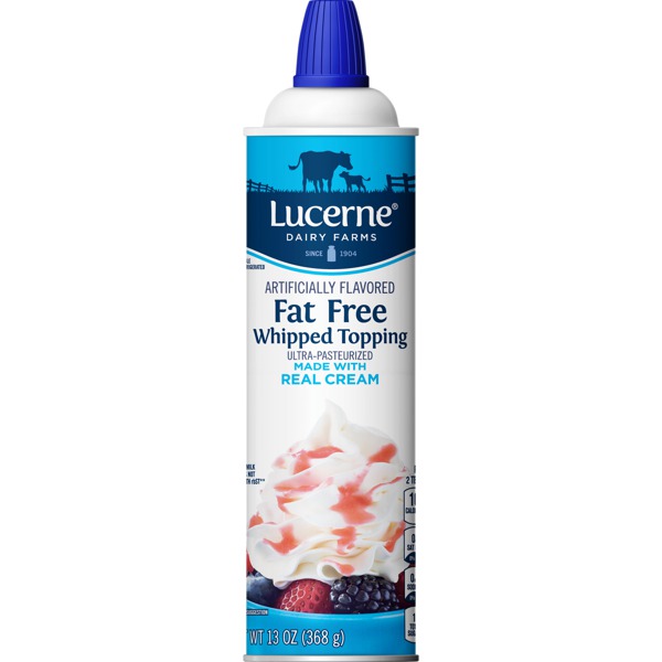 Lucerne Dairy Farms FAT FREE WHIPPED TOPPING 1Source