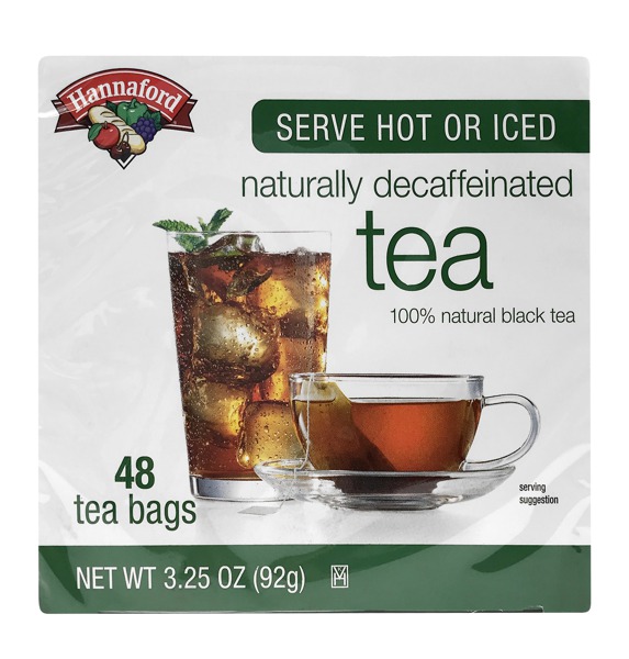 Hannaford 100 Natural Black Tea Naturally Decaffeinated 1Source