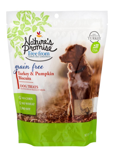 Nature S Promise Grain Free Dog Treats Turkey Pumpkin Biscuits