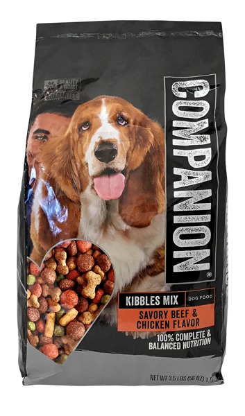 Companion Kibbles Mix Savory Beef Chicken Dog Food 1Source