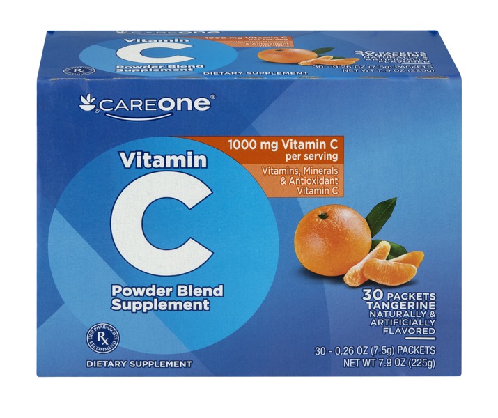 Careone Vitamin C Powder Blend Supplement 1000Mg Tangerine