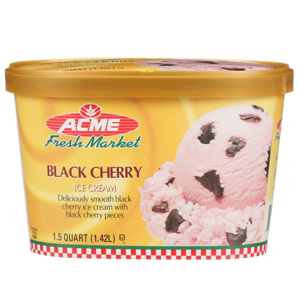 Acme Fresh Market DELICIOUSLY SMOOTH BLACK CHERRY ICE CREAM WITH BLACK
