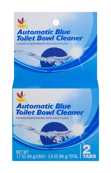Power House Automatic Toilet Bowl Cleaner Tabs – Blue & Bleach, 2 Pack, Deodorizing
