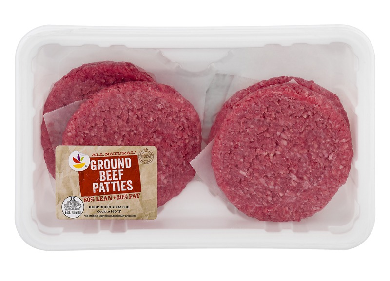 Ahold 80 Lean Ground Beef Patties 1Source