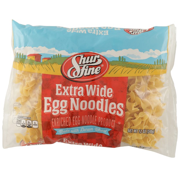 Shurfine EXTRA WIDE EGG NOODLES 1Source