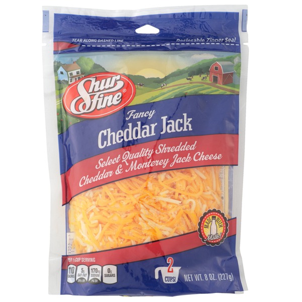 Shurfine Select Quality Fancy Shredded Cheddar & Monterey Jack Cheese