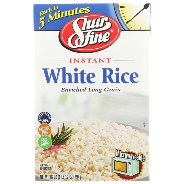 Shurfine INSTANT ENRICHED LONG GRAIN WHITE RICE 1Source