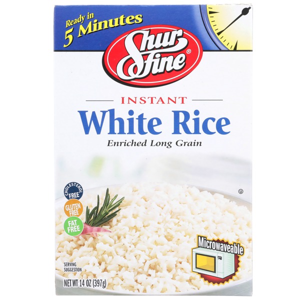 Shurfine ENRICHED LONG GRAIN INSTANT WHITE RICE 1Source