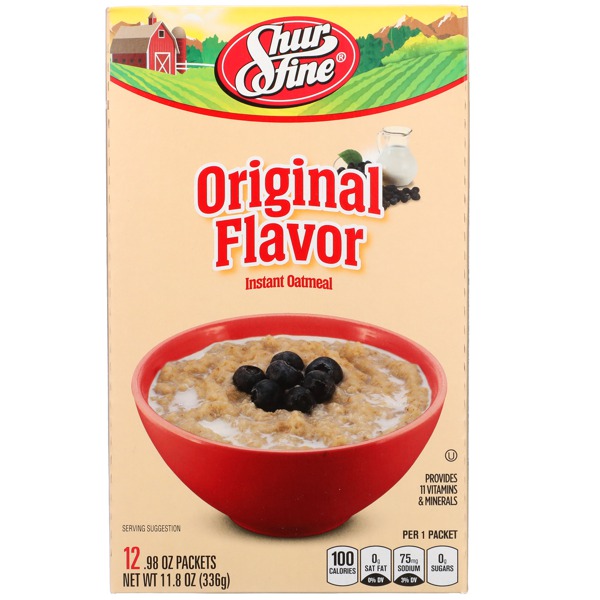 Shurfine ORIGINAL FLAVOR INSTANT OATMEAL 1Source