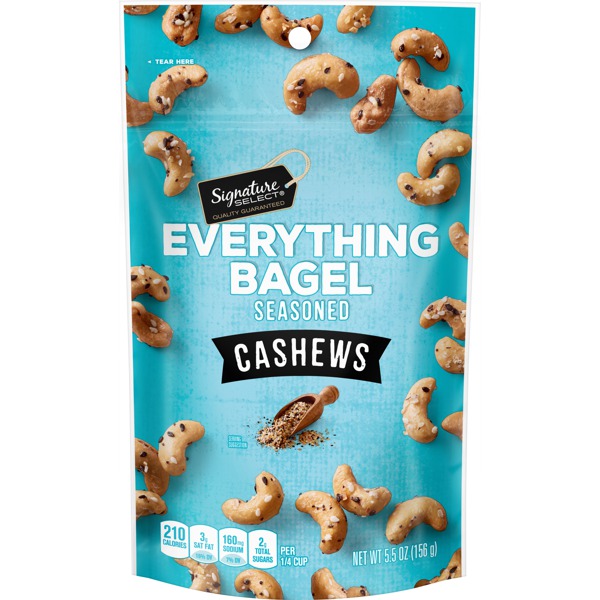Signature Select Cashews Everything Seasoned Bagel 1Source