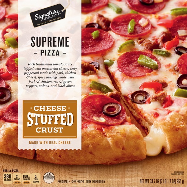 Signature Select Cheese Stuffed Crust Supreme Pizza 1Source