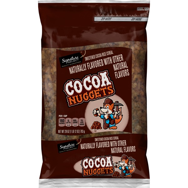 SWEETENED COCOA RICE CEREAL NUGGETS 1Source
