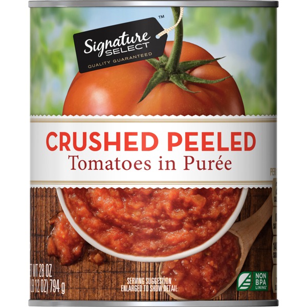 Signature Select CRUSHED PEELED TOMATOES IN PUREE 1Source
