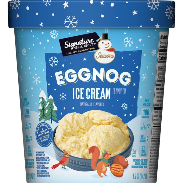 Signature Select EGGNOG ICE CREAM 1Source
