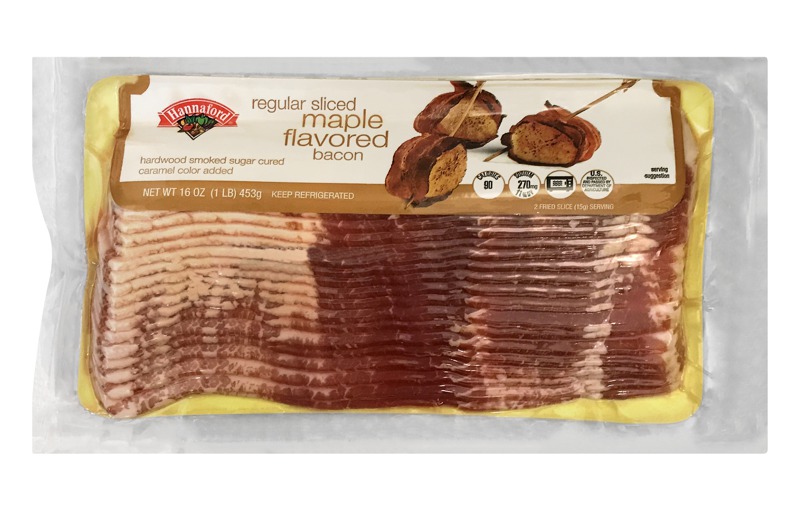 Hannaford Regular Sliced Maple Flavored Bacon 1Source