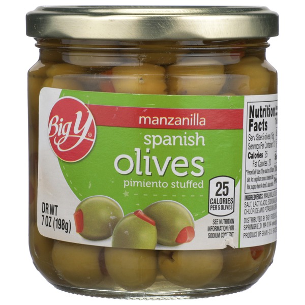 Big Y Pimento Stuffed Manzanilla Spanish Olives 1Source