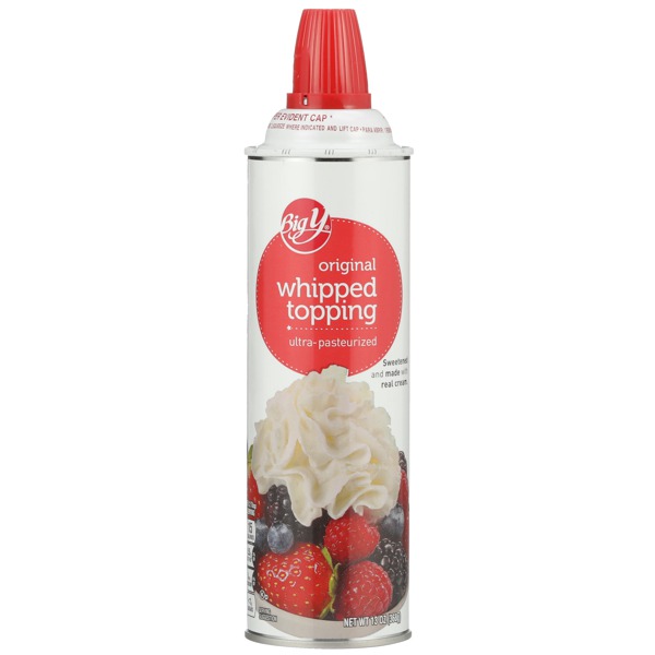 Big Y ULTRAPASTEURIZED ORIGINAL WHIPPED TOPPING 1Source