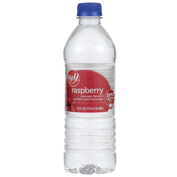 Big Y RASPBERRY NATURALLY FLAVORED PURIFIED WATER BEVERAGE 1Source