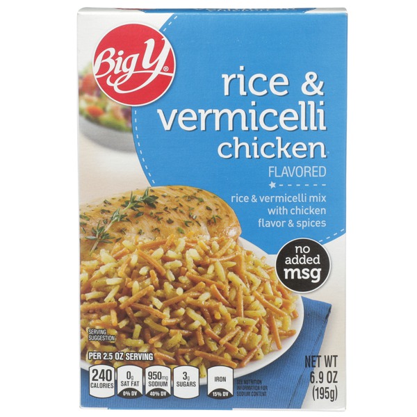 Big Y CHICKEN FLAVORED RICE & VERMICELLI MIX 1Source