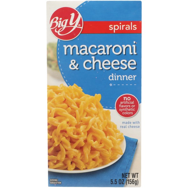 Spirals Macaroni & Cheese Dinner 1Source