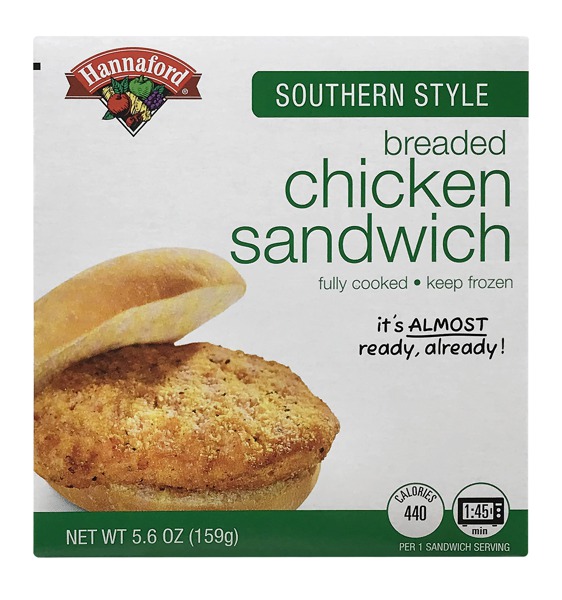 Hannaford Breaded Chicken Sandwich Southern Style 1Source