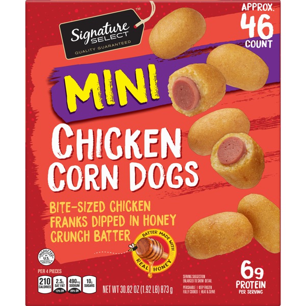 Signature Select MINI CHICKEN CORN DOGS 1Source