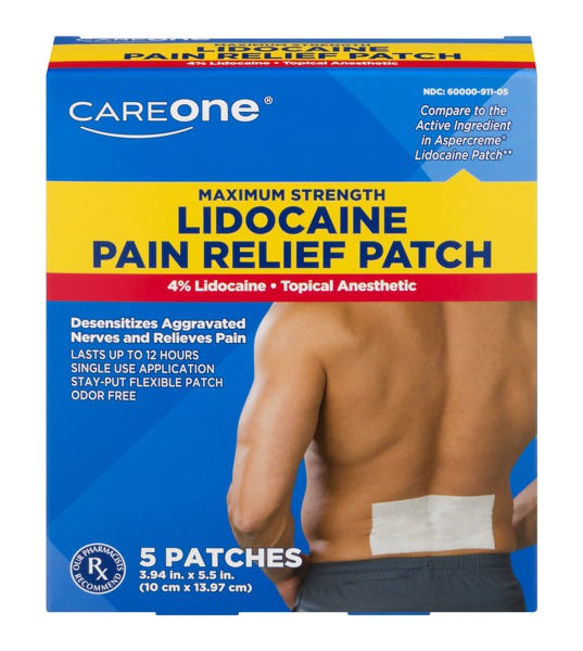 Careone Lidocaine Pain Relief Patch Maximum Strength 5 CT 1Source