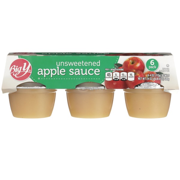 Big Y UNSWEETENED APPLE SAUCE 1Source