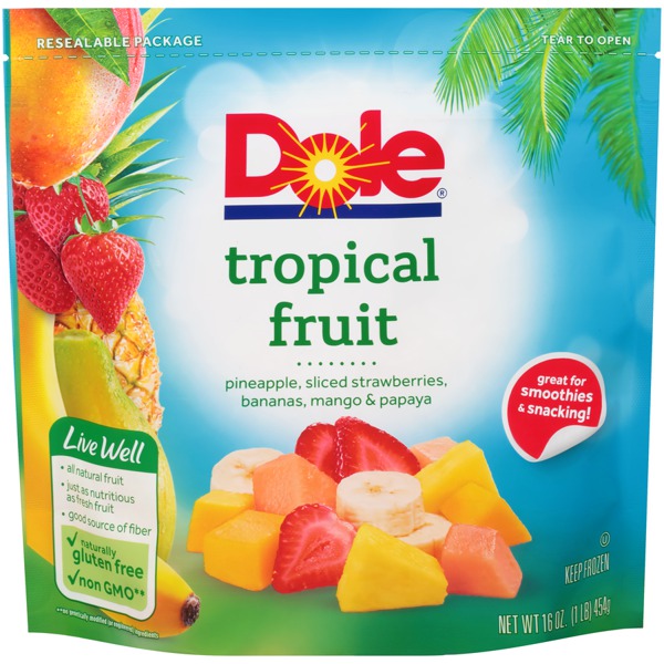 DOLE Frozen Fruit TROPICAL FRUIT - 1Source