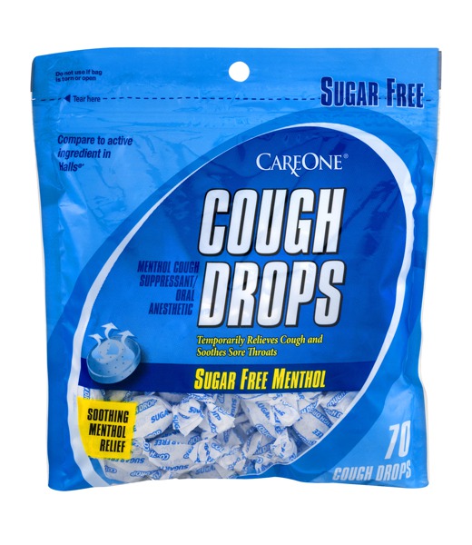 Careone Cough Drops Sugar Free Menthol 70 CT 1Source