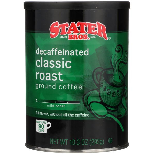 Stater Bros. Mild Roast Decaffeinated Classic Roast Ground Coffee 1Source