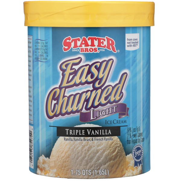 Stater Bros. Easy Churned Light Triple Vanilla Ice Cream 1Source