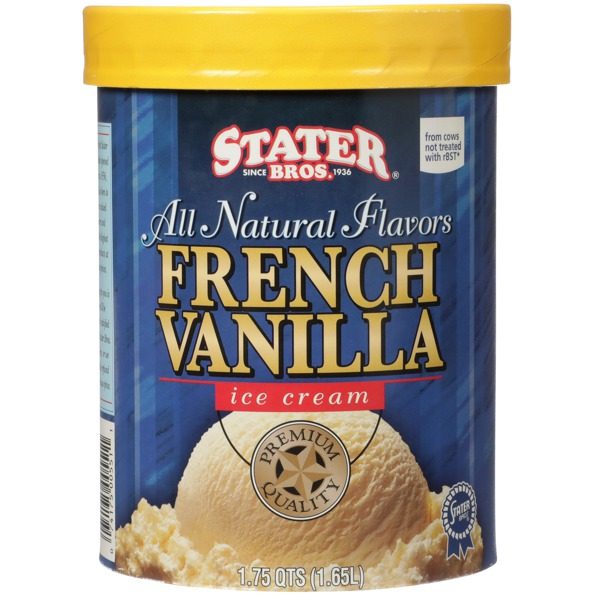 Stater Bros. French Vanilla Ice Cream 1Source