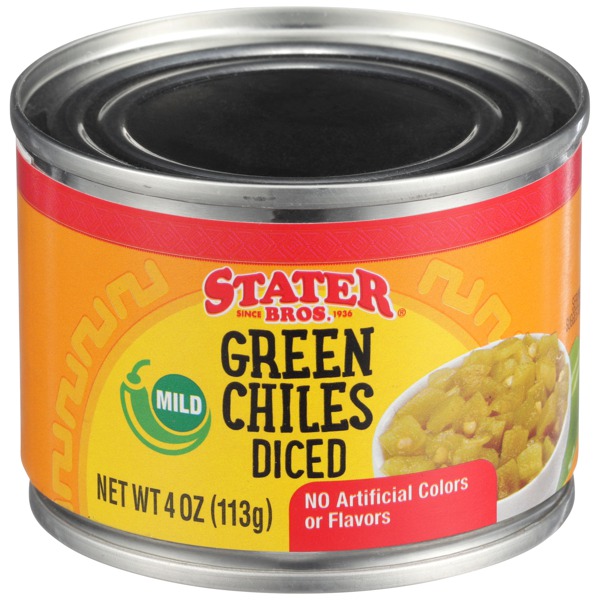 Stater Bros.Mild Diced Green Chiles 1Source