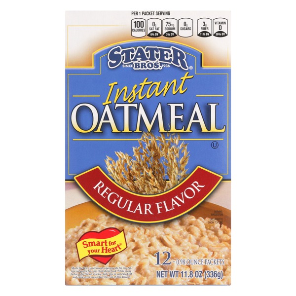 Stater Bros. Regular Instant Oatmeal 1Source