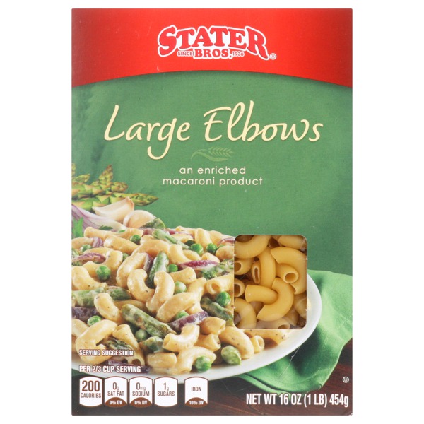 Stater Bros. An Enriched Macaroni Product Large Elbows 1Source