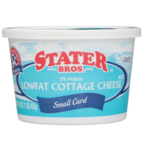 Stater Bros. Lowfat Cottage Cheese Small Curd 1Source